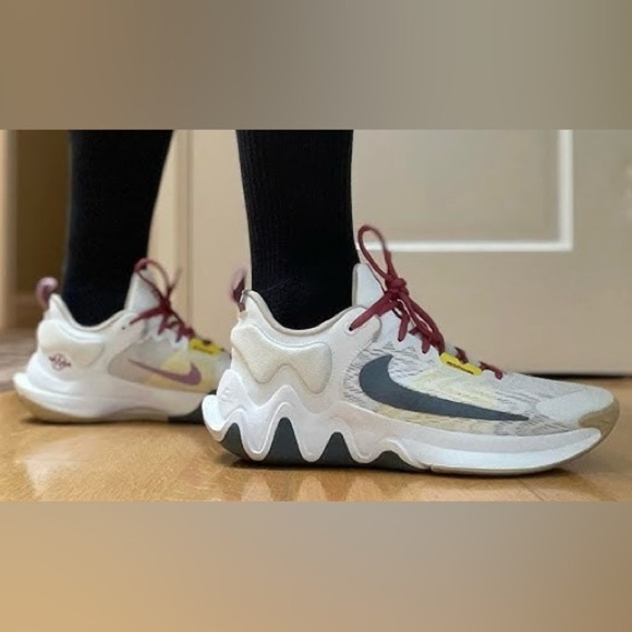 Nike Other - Nike Giannis Immortality 2 Athletic Basketball Shoes Sail Smoke Gray Yellow